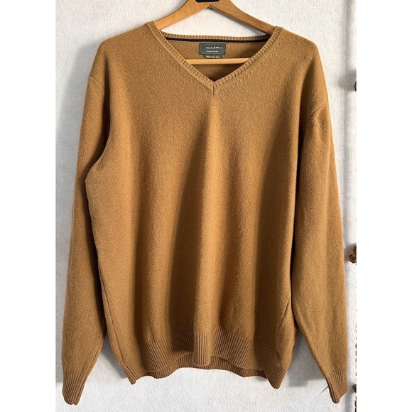 Essentials Other - Wool Sweater Brown Gold Office Career Professional Men's XXL